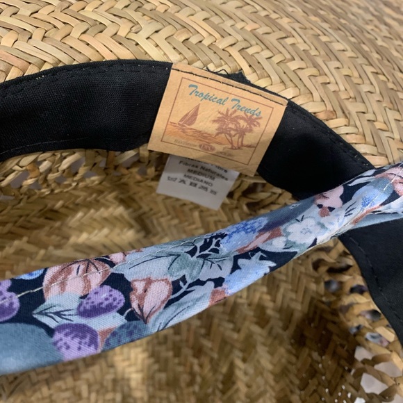 TROPICAL TRENDS Straw Hat - Picture 2 of 2